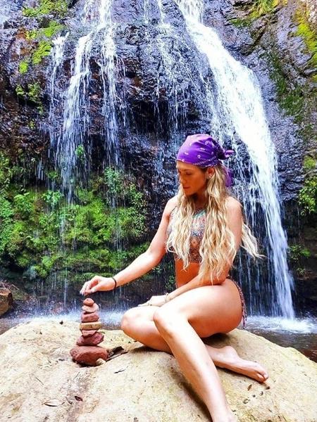Lívia Andrade curte cachoeira em Santa Catarina - Reprodução/Instagram