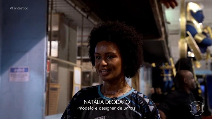 Natália no "Fantástico" - Reprodução/Globo