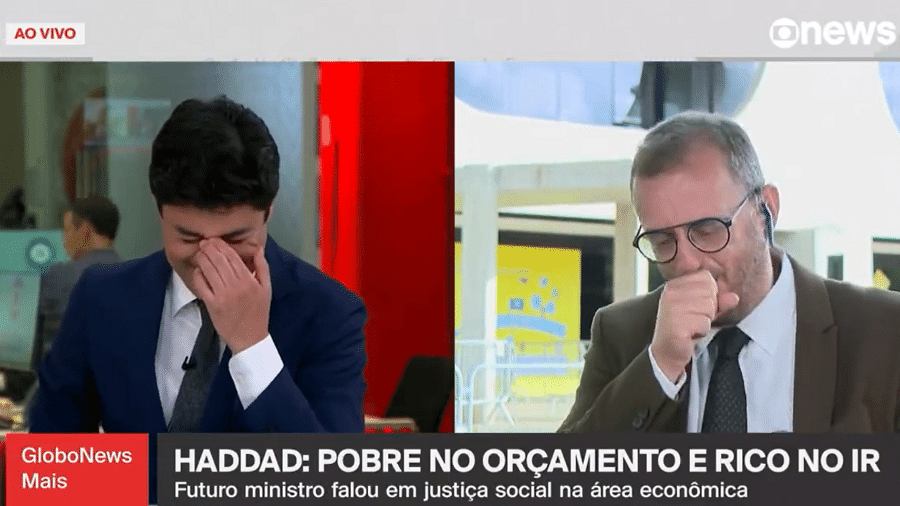 Octávio Guedes engole mosquito ao vivo na Globonews - Divulgação/Globonews