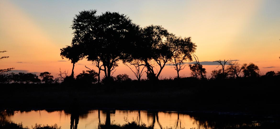 Pôr do sol em Botsuana, na porção sul do continente africano - Denise de Almeida/UOL