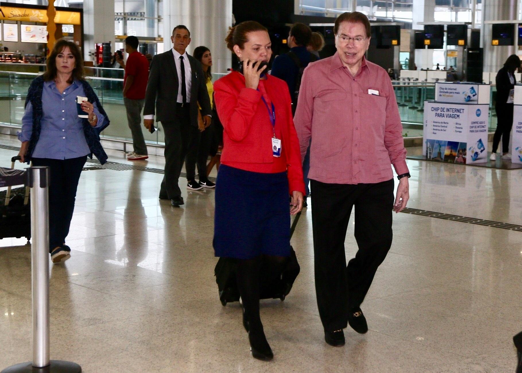 Silvio Santos embarca para férias nos Estados Unidos - Manuela Scarpa/Brazil News