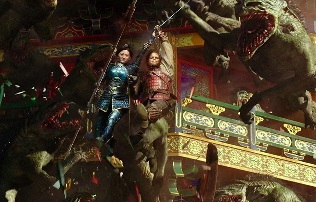 Matt Damon e Tian Jing em cena de "A Grande Muralha" (2016) - Divulgação