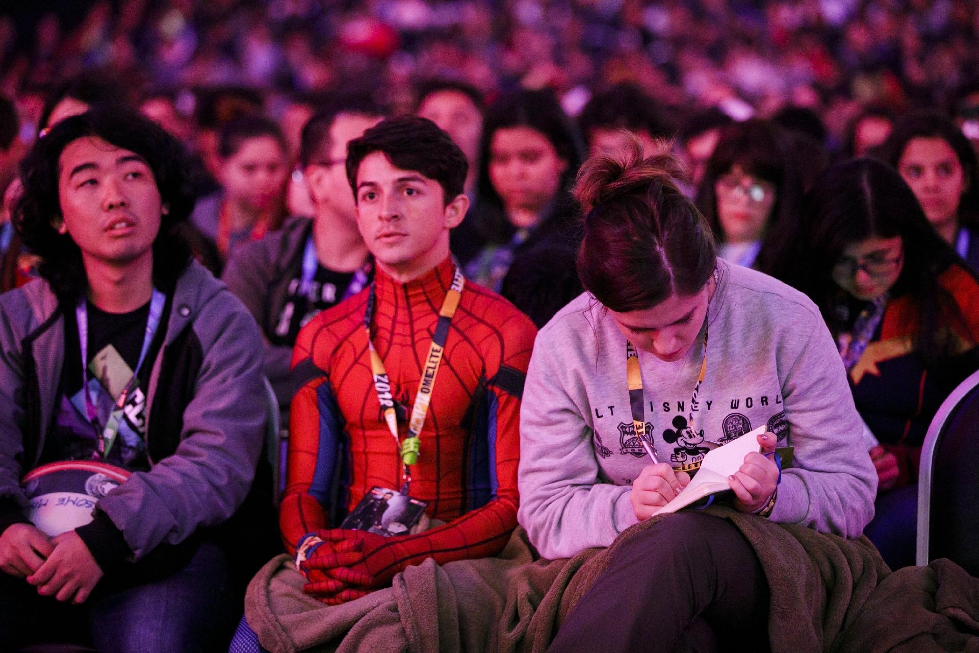 Cosplayer de Peter Parker/Homem Aranha na CCXP 2018 - Mariana Pekin/UOL