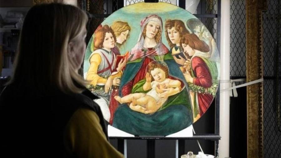  Pintura "falsa" de Botticelli é verdadeira, afirmam restauradores britânicos - ENGLISH HERITAGE via BBC
