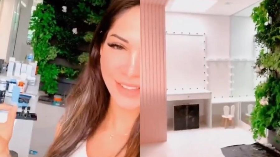 Mayra Cardi mostra reforma em banheiro de sua nova casa - Reprodução/Instagram