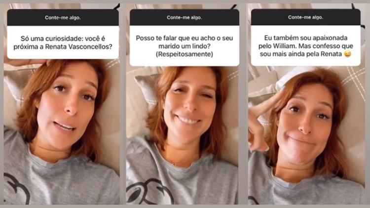 Natasha Dantas em bate-papo com seus seguidores - Reprodução/ Instagram - Reprodução/ Instagram