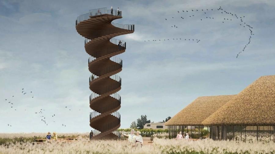 Torre Marsh: projetada por escritório premiado - Bjarke Ingels Group/Divulgação