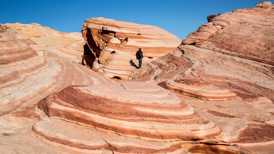 Parque Estadual Vale do Fogo, em Nevada, nos EUA - George Rose/Getty Images