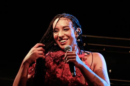 Linn da Quebrada realiza o show 'Trava Línguas' no SESC 14 Bis, em São Paulo
