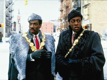 Eddie Murphy e Arsenio Hall em cena de "Um Príncipe em Nova York" (1988) - Divulgação