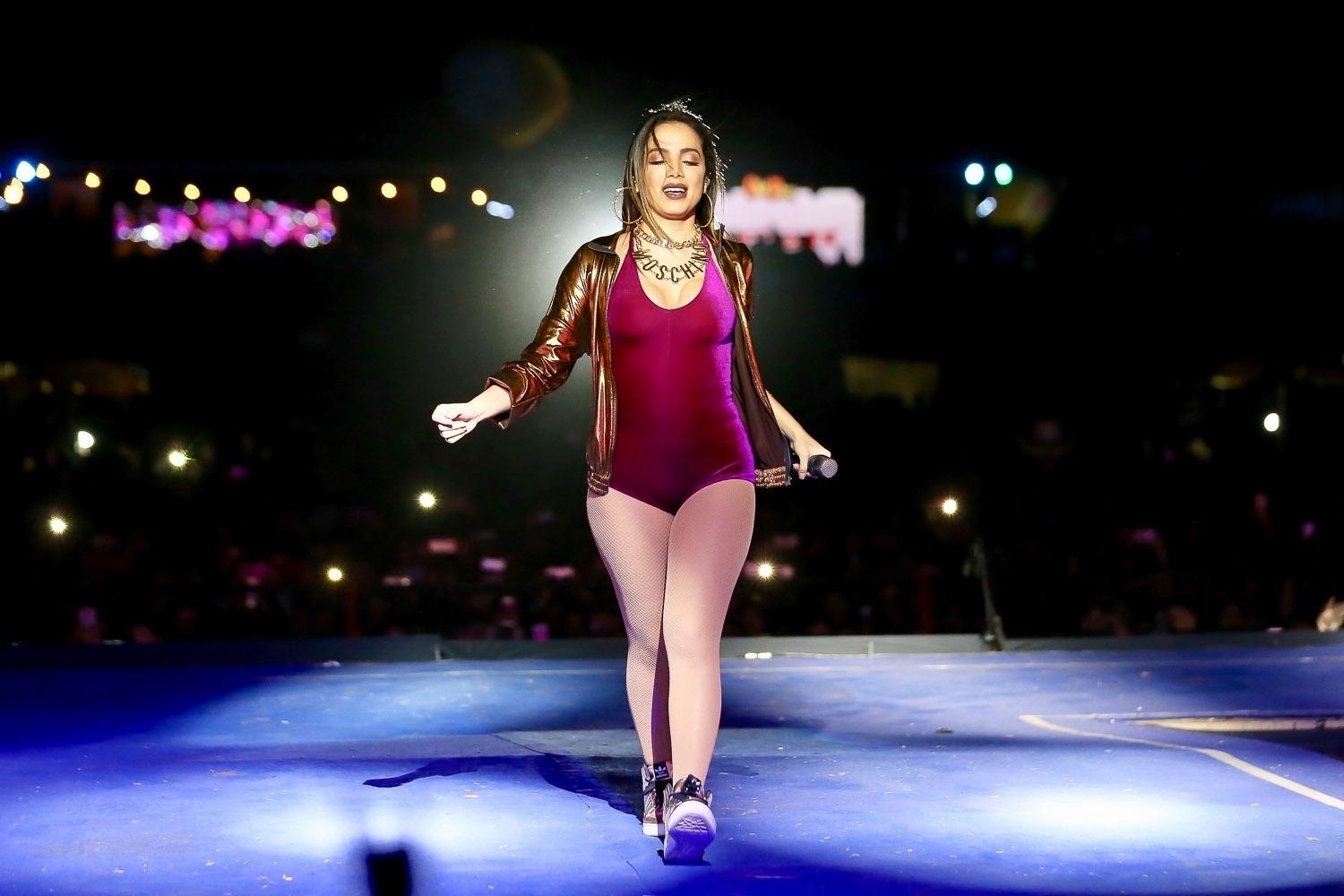 Anitta se apresentou na noite de sábado (8) na 12ª edição do Rodeio de Itu, que aconteceu na Arena Itu (SP). Mais cedo, a cantora confirmou o fim de seu casamento de menos de um ano com o empresário Thiago Magalhães - Manuela Scarpa/Brazil News