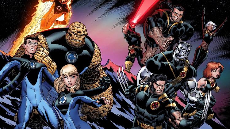 Quarteto Fantástico e X-Men - Reprodução - Reprodução