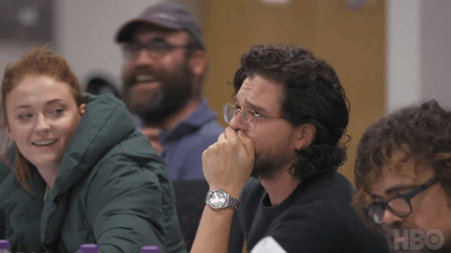 Kit Harington chora ao ler episódios finais de Game of Thrones - Reprodução/YouTube
