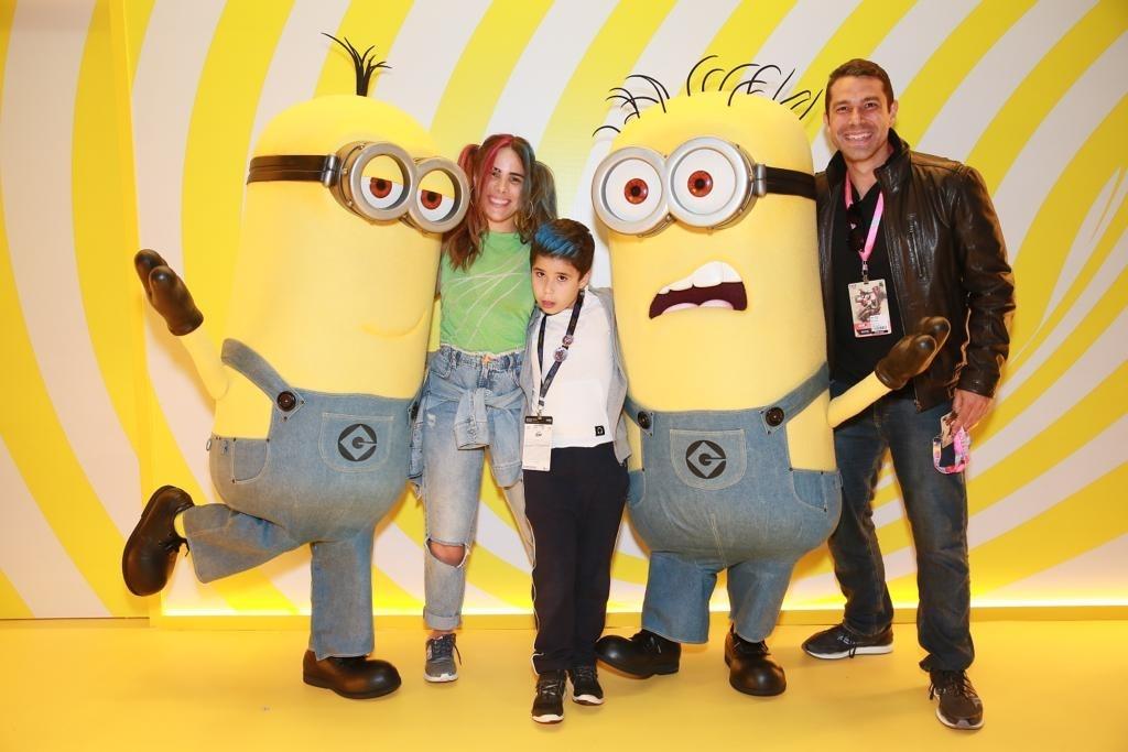 Wanessa Camargo, filho José Marcus e o marido Marcus Buaiz na CCXP 2019 - Iwi Onodera/UOL