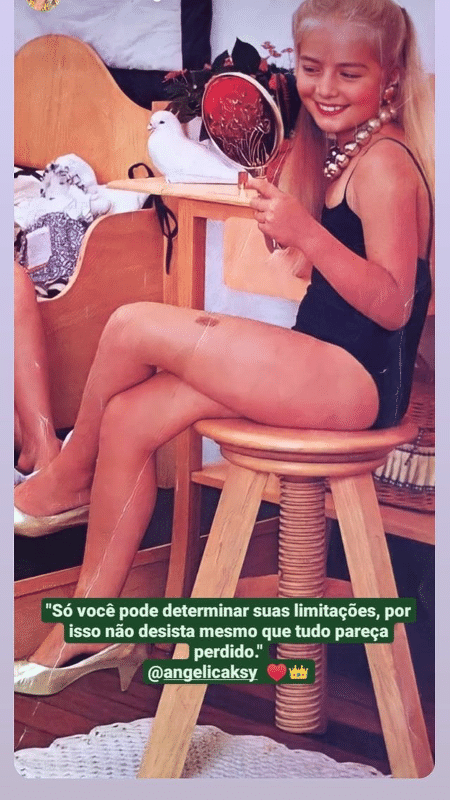 Angélica publicou foto de quando era criança em seu Instagram - Reprodução/Instagram - Reprodução/Instagram