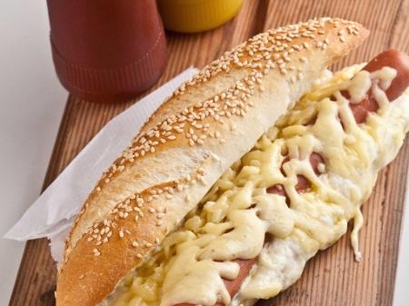 Cachorro quente prensado no queijo #cachorroquentediferente #receitasi