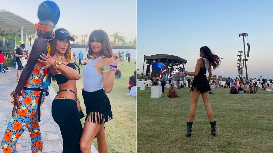 Isis Valverde curte festival Coachella ao lado de Anitta - Reprodução/Instagram