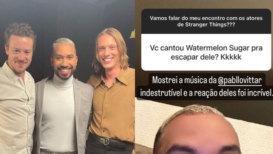 Gil apresenta Pabllo Vittar para atores de "Stranger Things": "Incrível" - Reprodução/Instagram