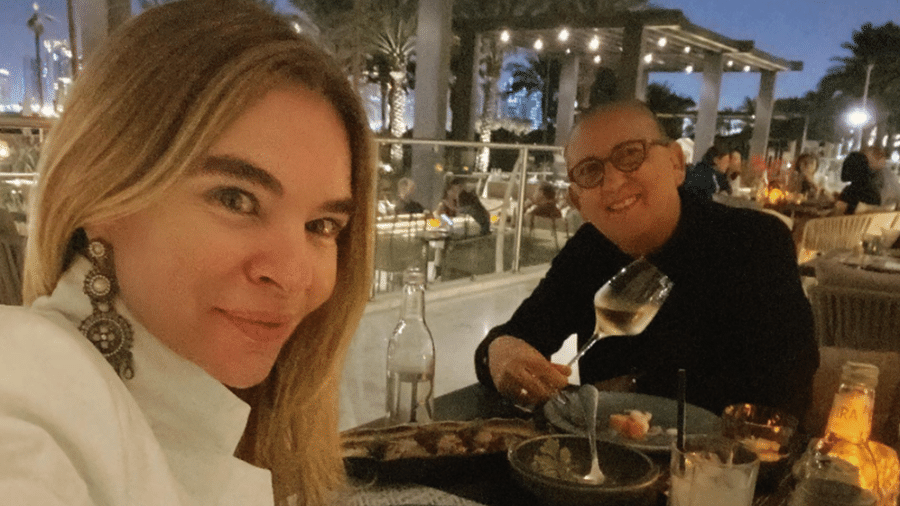 Desirée Soares publica foto de primeiro jantar com Galvão Bueno no Qatar - Reprodução/Instagram