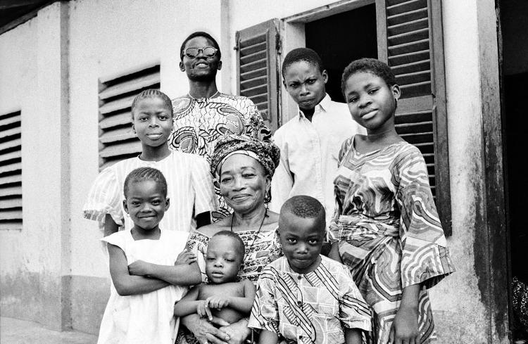 Sra. Epiphania Agoli-Agbo Paraíso, da família Paraíso, em 1996 - Porto Novo, Benin