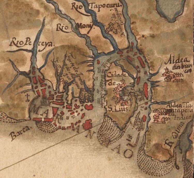 São Luis do Maranhão em mapa de 1629