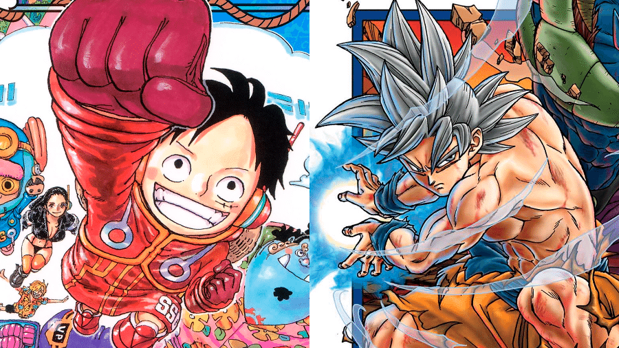 Mangás "One Piece" e "Dragon Ball Super"