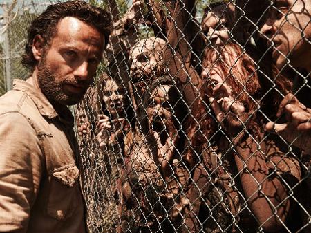 Andrew Lincoln como Rick Grimes, de "Walking Dead" - Reprodução