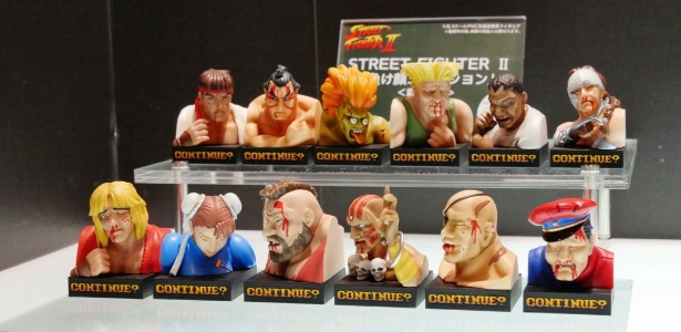 Os mini-bustos de "Street Fighter II" foram exibidos na Wonder Festival 2015, no  Japão - Reprodução