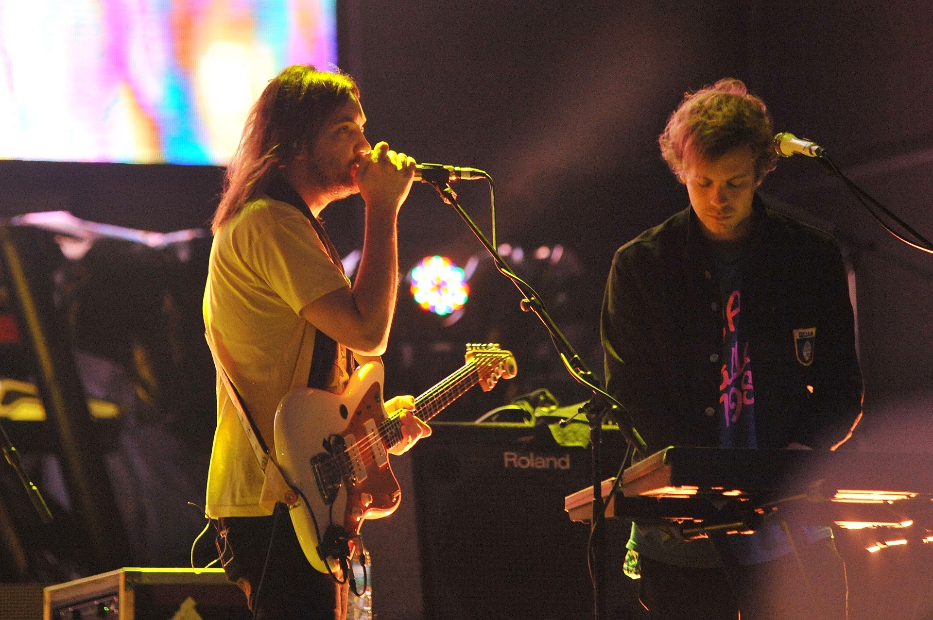 12.mar.2016 - Tame Impala se apresenta no palco Skol no Lollapalooza Brasil 2016 - Reinaldo Canato/UOL