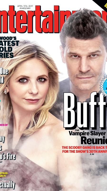 Capa da revista "Entertainment Weekly" comemora os 20 anos de "Buffy, a Caça Vampiros" - Reprodução/EW