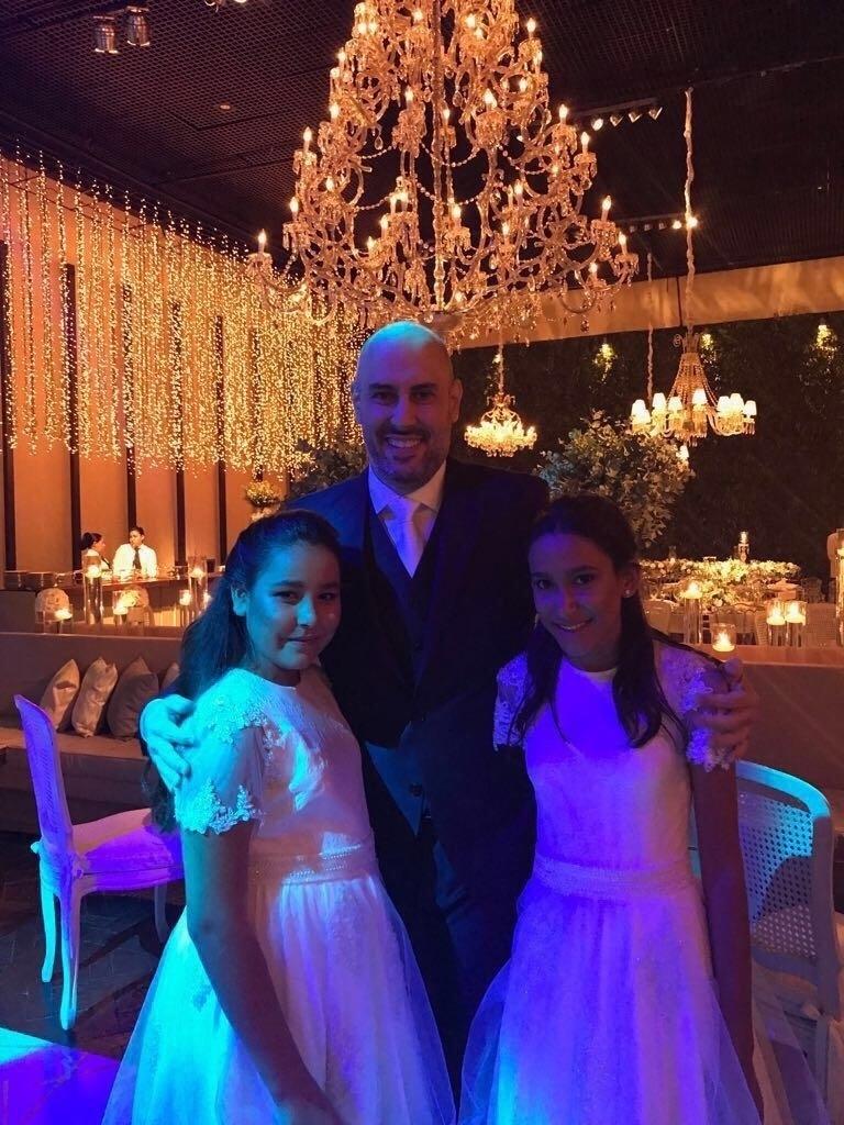 Douglas Tavolaro com as filhas, frutos de seu primeiro casamento - Roberto Tamer