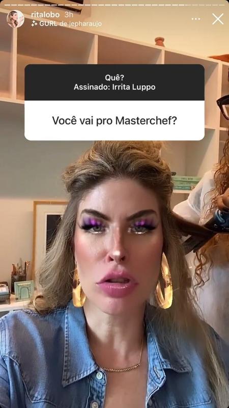 Rita Lobo stories - Reprodução / Instagram - Reprodução / Instagram