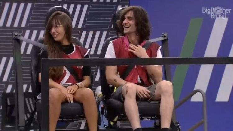 BBB 21: Fiuk imita Fausto Silva para Thaís em prova do líder - Reprodução/Globoplay - Reprodução/Globoplay