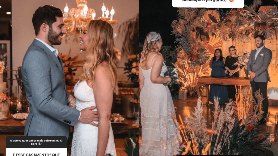 Solange Almeida mostrou foto do casamento com Monilton Moura, em novembro do ano passado - Reprodução/Instagram