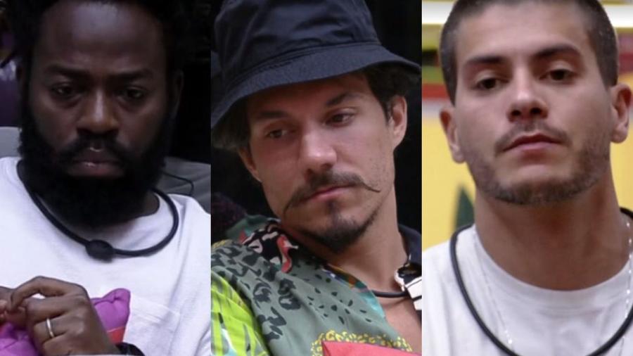 BBB 22: Arthur Aguiar, Eliezer e Douglas Silva pedem para ficar no reality - Reprodução/Globoplay