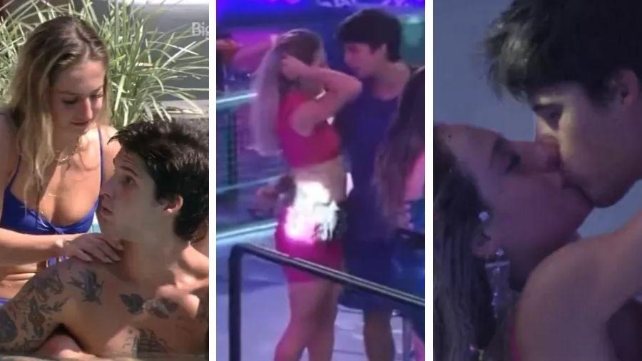 BBB 23: Após recusar Gabriel, Bruna Griphao acabou se rendendo e beijou o modelo na festa - Reprodução/Globoplay