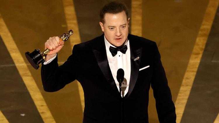 Brendan Fraser recebe o Oscar de Melhor Ator por 'A Baleia' - Kevin Winter/Getty Images - Kevin Winter/Getty Images