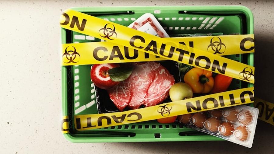Detalhe do cartaz da série "Conta "Contaminação: A Verdade Sobre o que Comemos", da Netflix