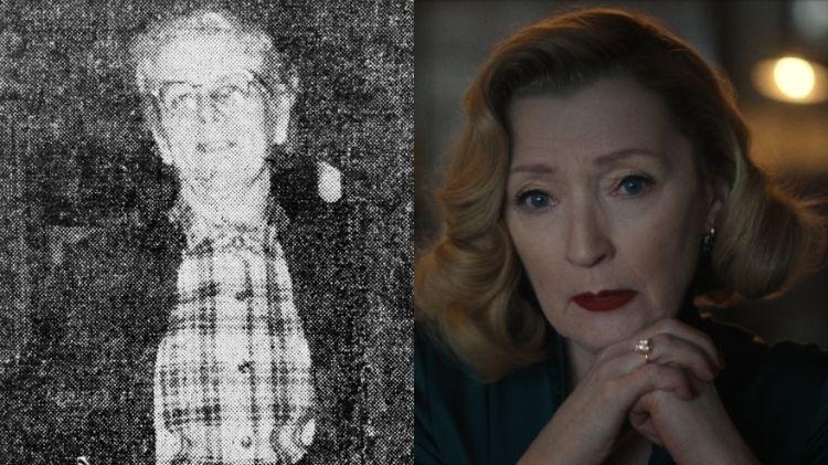 Bernice Worden e Lesley Manville como a personagem Bernice Worden e Lesley Manville como a personagem