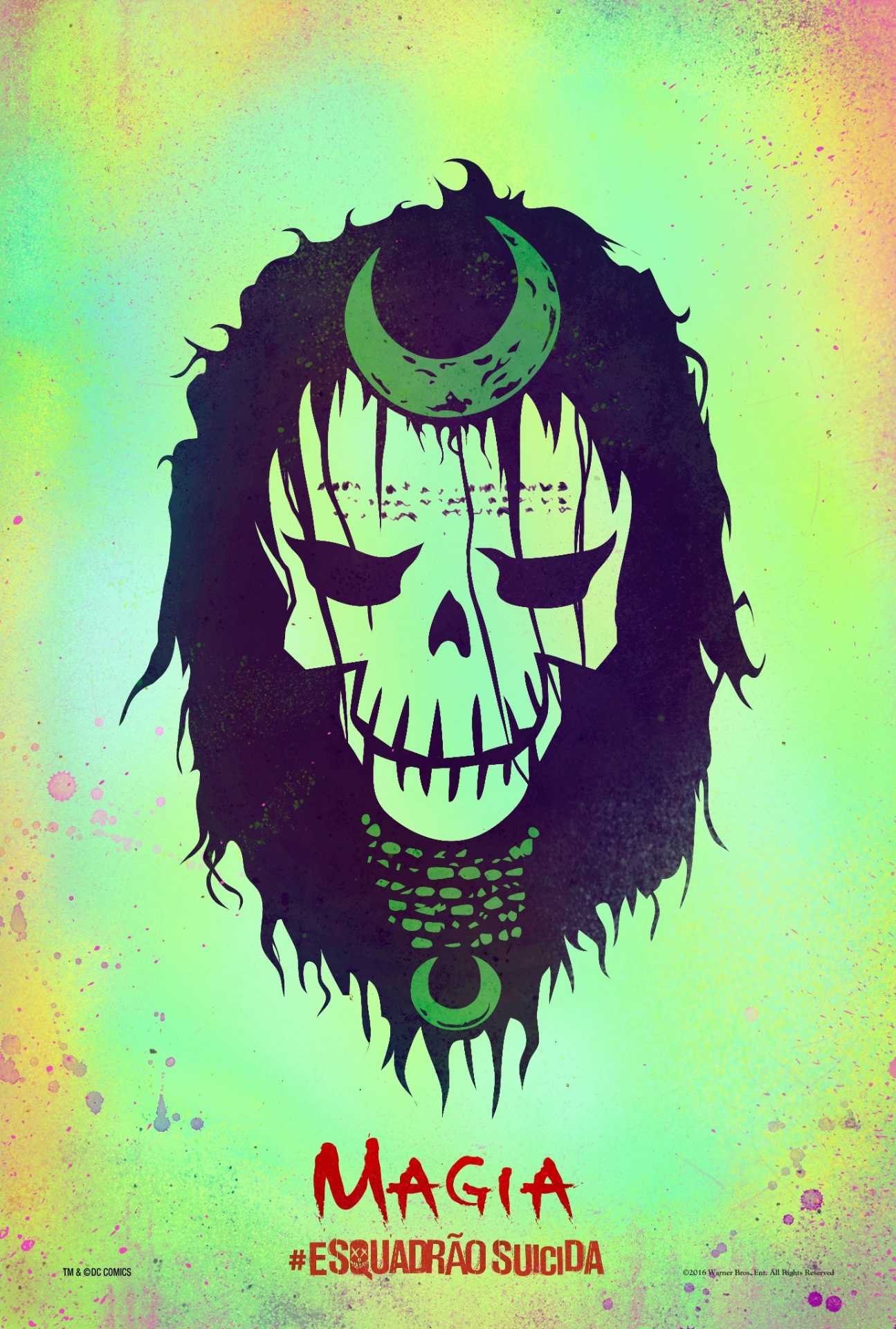 Cartaz destaca Magia, personagem de Cara Delevigne em "Esquadrão Suicida" - Divulgação