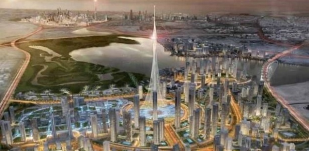 O novo edifício promete ser mais alto do que o arranha-céu Burj Khalifa - Divulgação/Emaar Properties