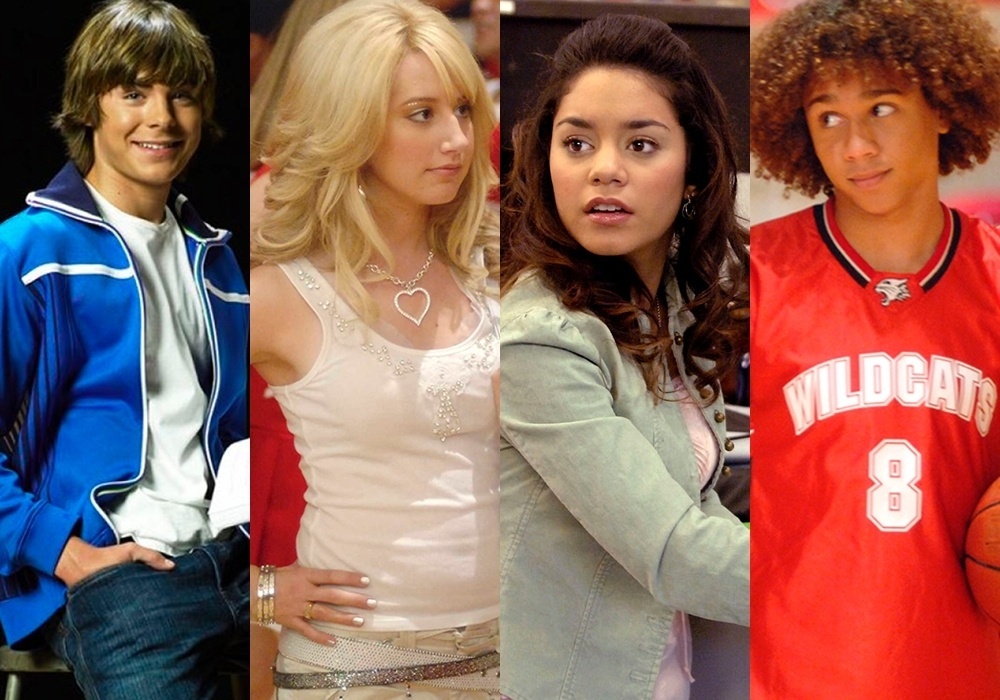 Cenas de "High School Musical" (2006) - Divulgação/Montagem