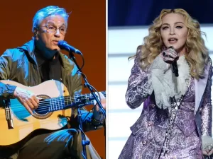 Madonna já se declarou para Caetano Veloso e pediu abraço em vinda ao Brasil