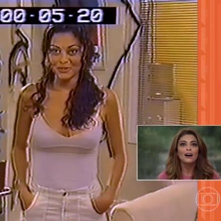 Juliana Paes revê primeiro teste dela na Globo, aos 19 anos, no "Vídeo Show" - Reprodução/TV Globo - Reprodução/TV Globo