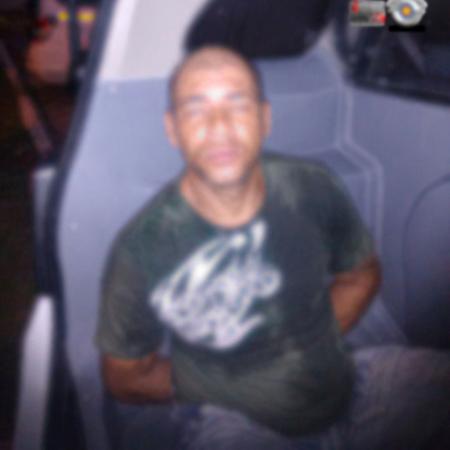 Luzimar dos Santos em imagem divulgada pela PM após ser preso - Divulgação - Divulgação