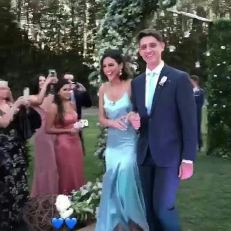 Bruna Marquezine e o amigo Pedro Campos são padrinhos de casamento de Hatalia Oliveira - Reprodução/Instagram - Reprodução/Instagram
