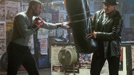 Michael B. Jordan e Sylvester Stallone em cena de "Creed II" (2018) - Divulgação