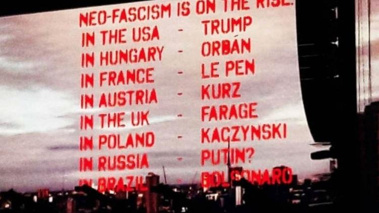 Em show em São Paulo, Roger Waters inclui Jair Bolsonaro em lista de políticos neofascistas - Reprodução - Reprodução
