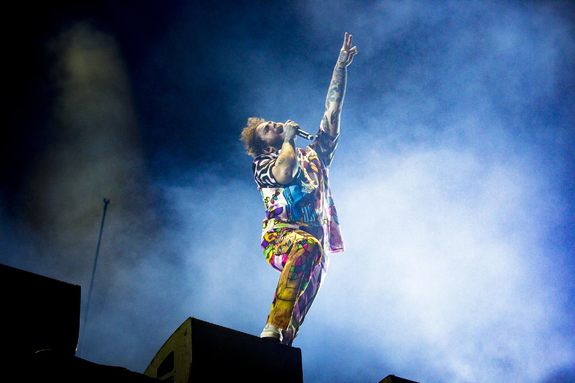 Post Malone se apresenta no Lollapalooza Brasil 2019, no Autódromo de Interlagos, em São Paulo - Mariana Pekin/UOL