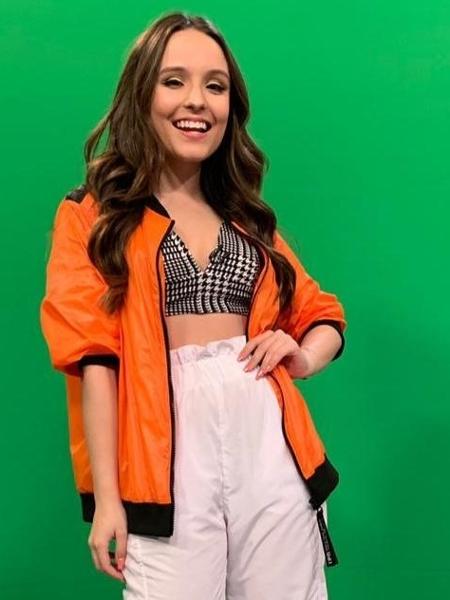 26.ago.2019 - Larissa Manoela em gravação no TVZ -  Julia Freitas/ Divulgação Multishow